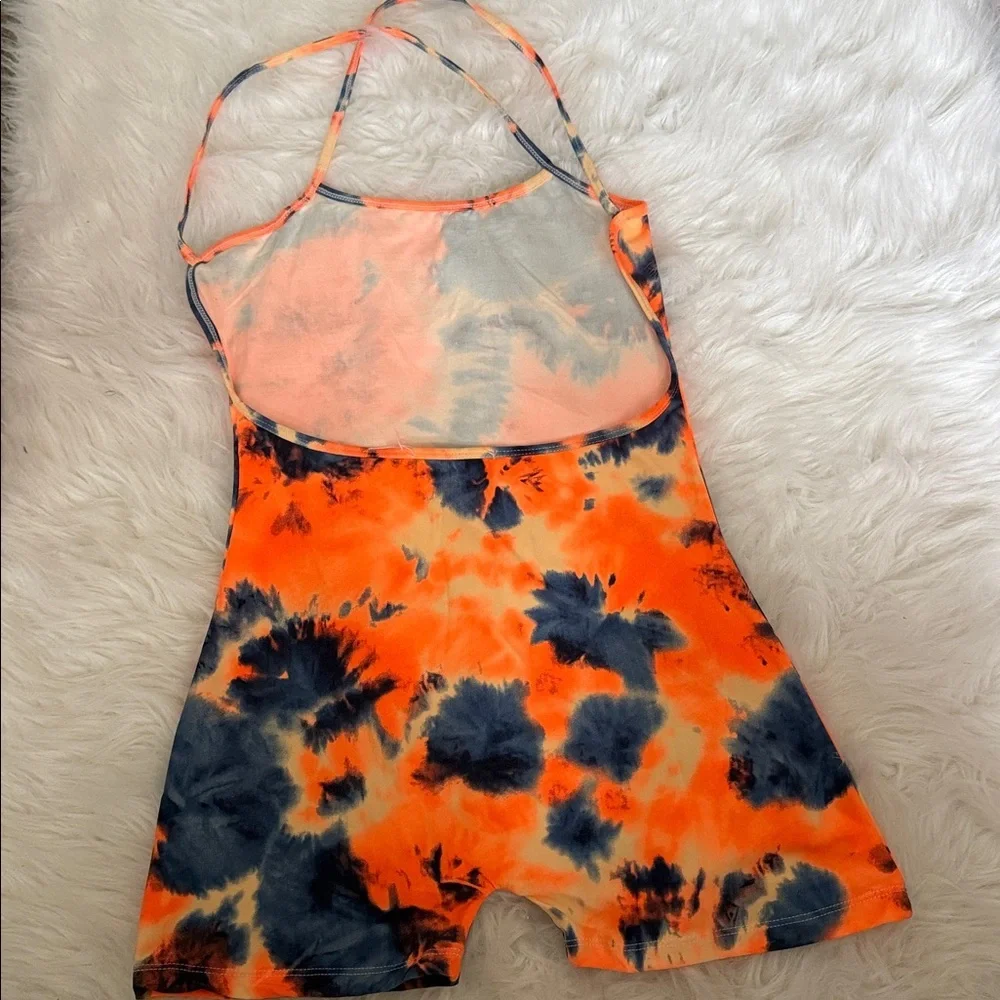 AQ-Sport Vibrant Tie-Dye Romper - Picture 2 of 3